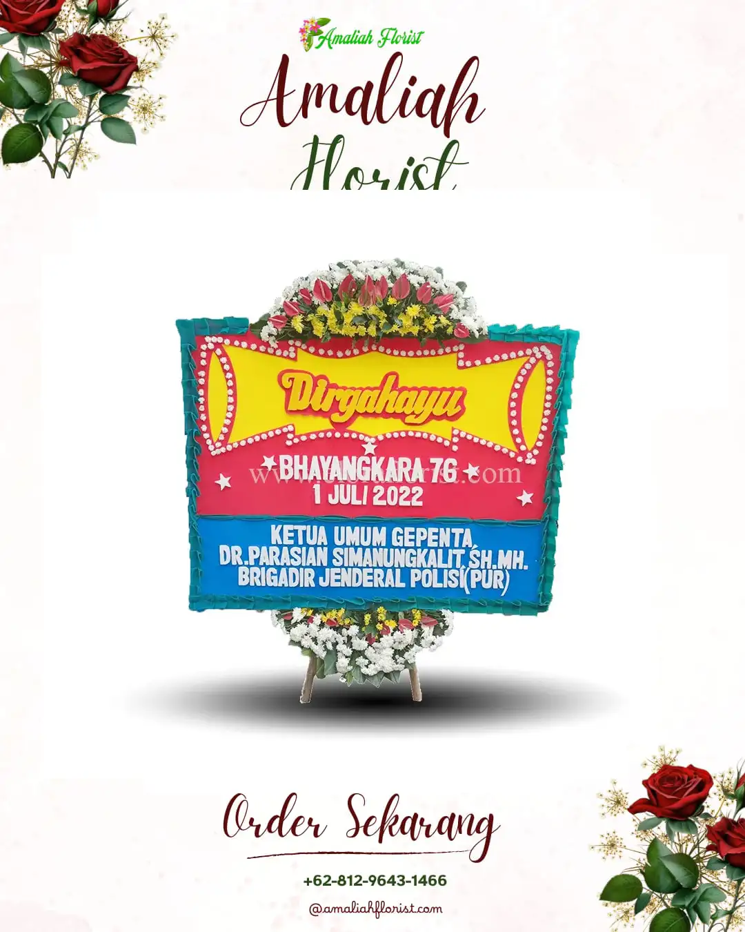 Papan Bunga HUT Ulang Tahun Pangsan